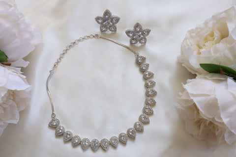 Trisha White Necklace Set